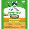 imageGreenies Feline Smart Purees Healthy Indoor Lickable Cat Treats with Real Chicken 049 oz Tubes 20 Count
