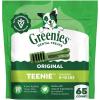 imageGreenies VeterinarianRecommended Natural Dental Dog Treats Teenie Size Original Flavor 18 oz Pack 65 Count